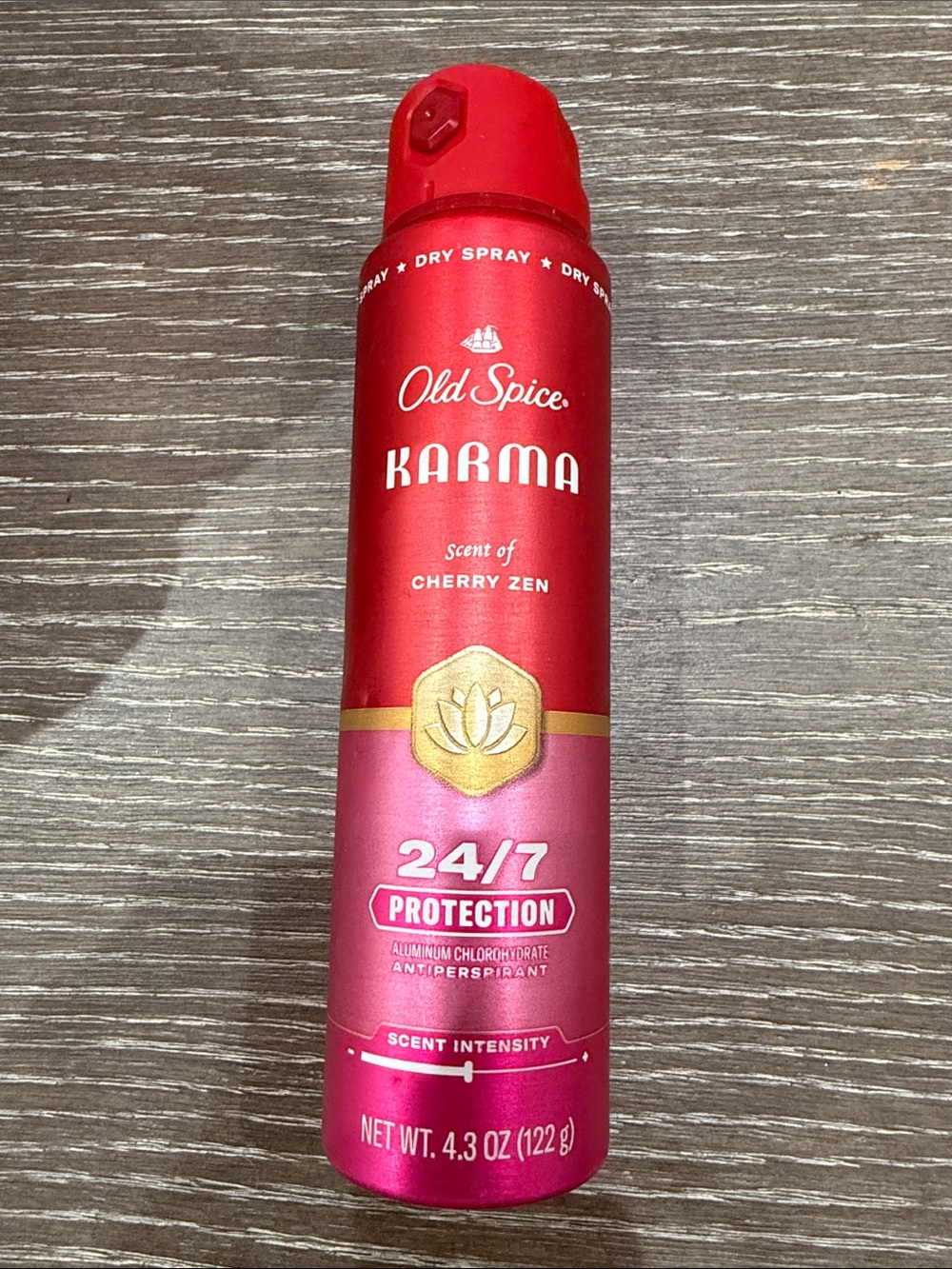 NWT Old Spice Karma Dry Spray Antiperspirant 24/7 protection 4.3 oz.